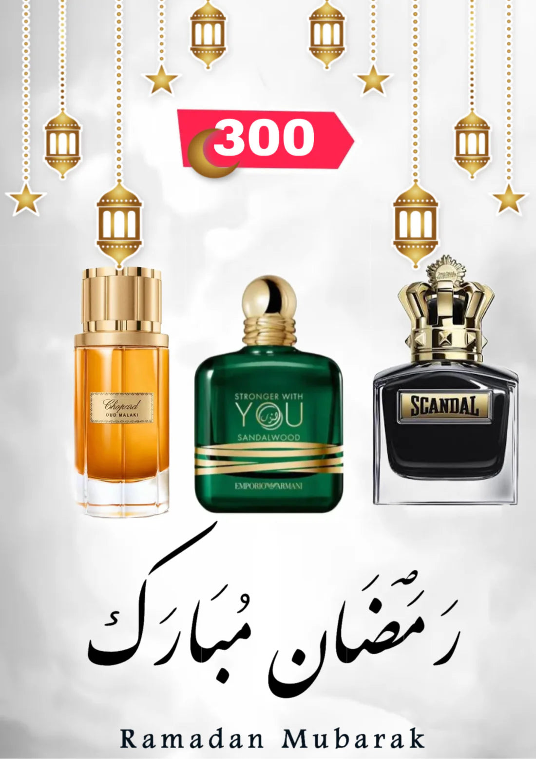 10 SHOPRAD + 10 SANDALWOOD + 10 SCANDAL PARFUM